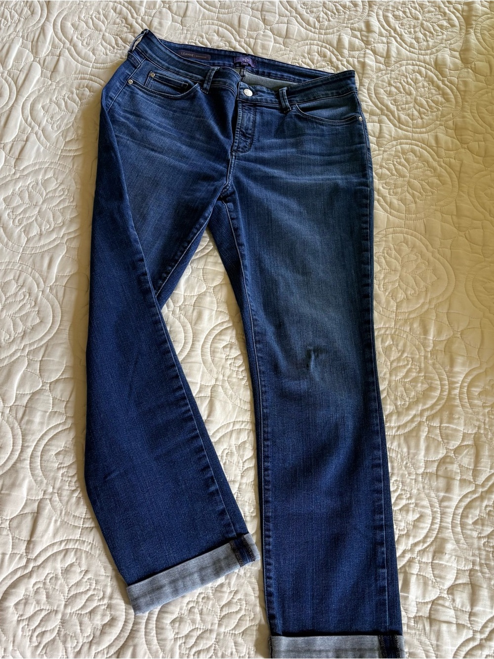 NYDJ Women's Dark Blue Skinny Jeans Size 12